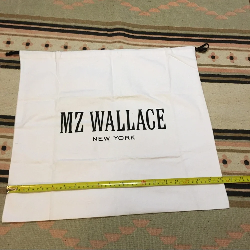 MZ Wallace New York large off white drawstring dustbag